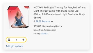 Red Infrared Light Therapy Lamp with Stand