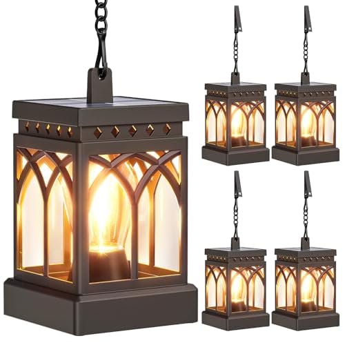 Solar Hanging Lanterns 4-Pack