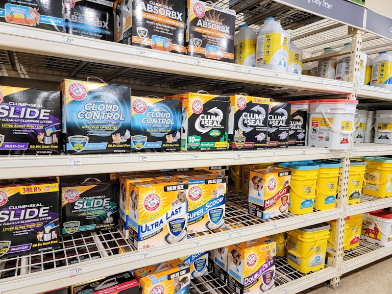 cat litter aisle