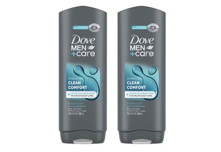 2 Dove Men+Care Body Washes