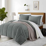 Faux Fur Comforter Set