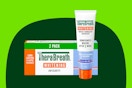 Therabreath toothpaste on a green KCL template