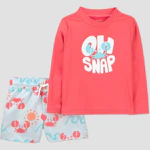 Kids' Rash Guard and Trunk Set