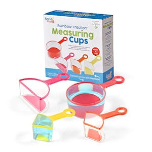 hand2mind Rainbow Fraction Measuring Cups