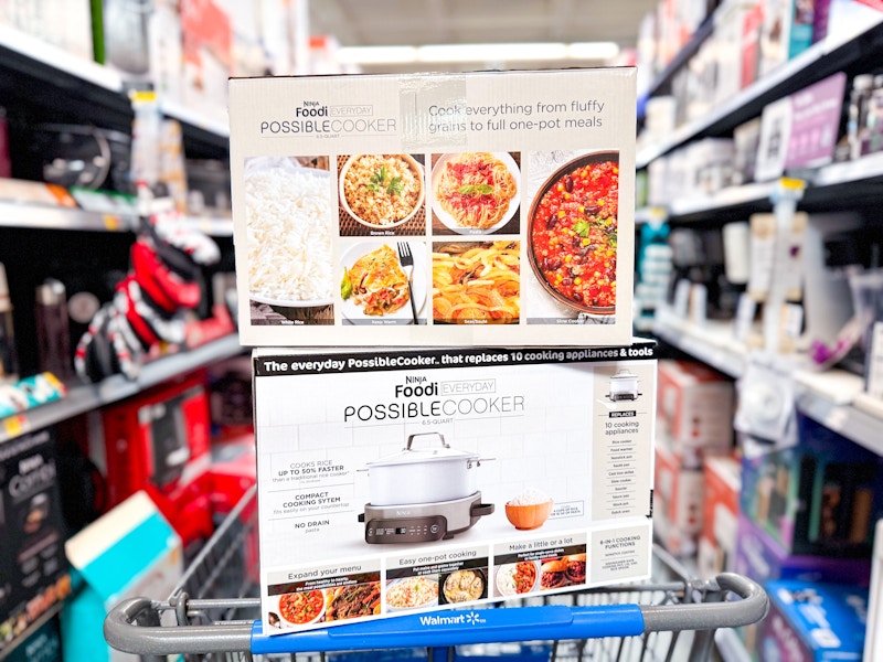 two ninja possible cookers in walmart cart