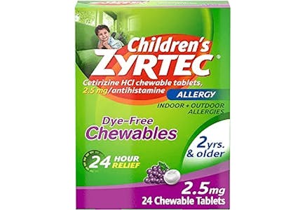 Children's Zyrtec Allergy Chewables