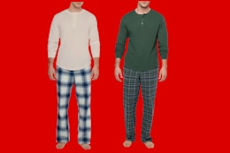 eddie bauer mens flannel pajamas collage