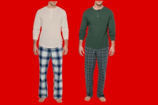 eddie bauer mens flannel pajamas collage