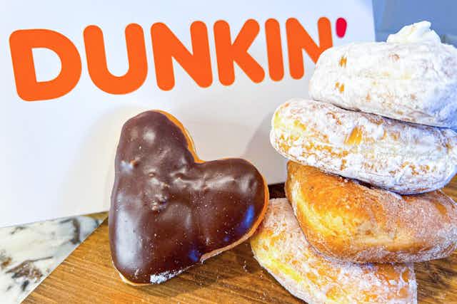 Dunkin' Valentine's Donuts Are Here (They're $1 Cheaper Than Krispy Kreme) card image