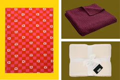 throw blankets on a grid