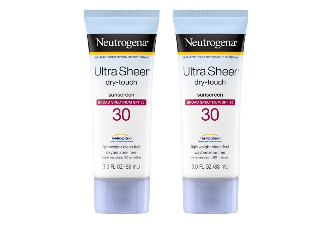 2 Neutrogena Ultra Sheer Sunscreens