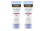 2 Neutrogena Ultra Sheer Sunscreens