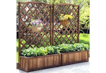 Raised Garden Bed Trellis Planter