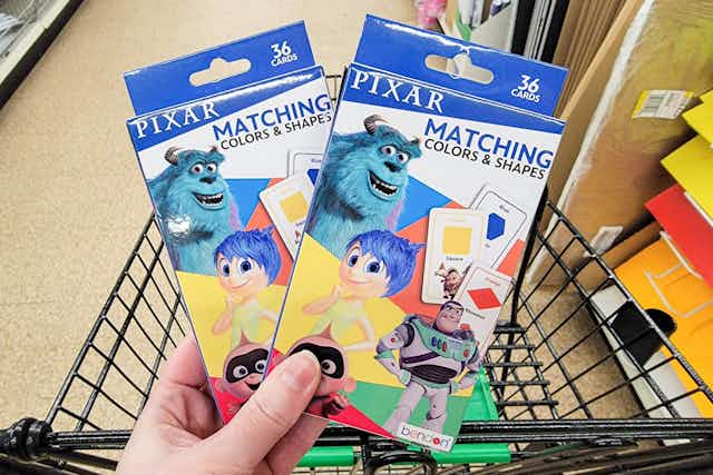 Pay Only $1.25 for Pixar Flash Cards at Dollar Tree card image
