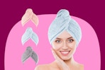Microfiber Hair Towel 3-Pack B0FQNDFDKG