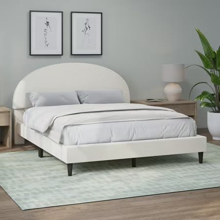 Queen Upholstered Platform Bed