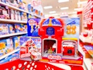 paw patrol fire rescue command center sitting on top a target cart