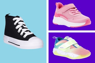 3 different styles of toddler/little kids sneakers