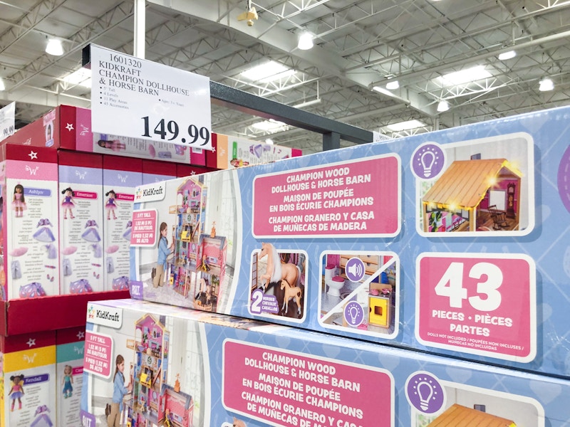 costco kidKraft champion wood dollhouse and horse barn 1