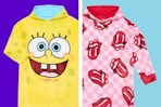 Spongebob Squarepants and Rolling Stones Kids Hooded Sleepers
