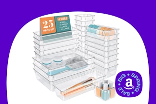 clear organizer bins