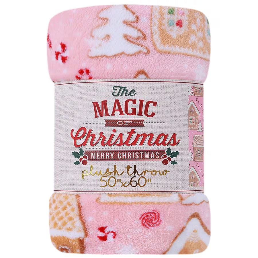 Crest Mills Christmas Throw Blanket