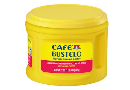 2 Cafe Bustelo Coffee Tubs