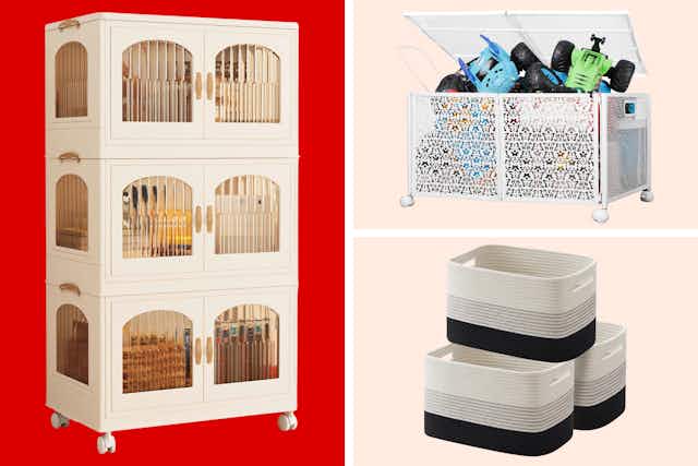 Score Hot Prices on Basket Sets, Stackable Storage, and More on Walmart.com card image