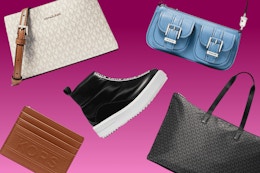 Up to 91% Off at Michael Kors: $18 Sneakers, $47 Pochette Bag, and More card image