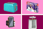 Pioneer Woman toaster, Flo-Magic toy, wireless solar charger, towel warmer