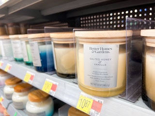 Better Homes & Gardens Candles in Walmart store
