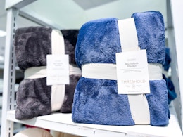 Threshold Queen Microplush Bed Blankets, Only $14.25 at Target (Reg. $30) card image