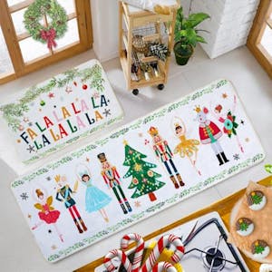 Nutcracker Kitchen Rug Set