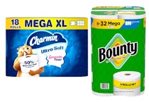 1 Charmin + 1 Bounty