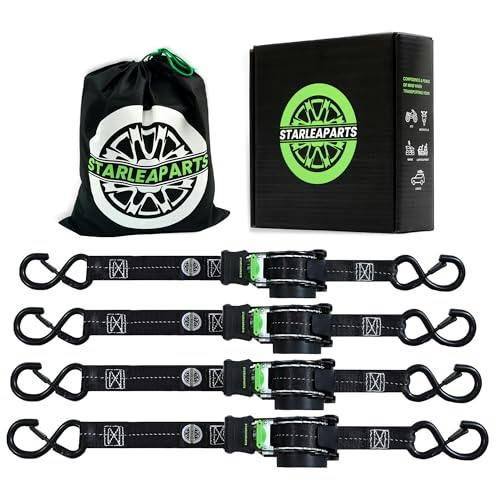 Retractable Ratchet Straps 4-Pack