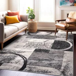 Circle Design Area Rug