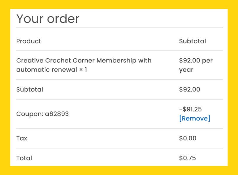 Crochet Corner Fine Print