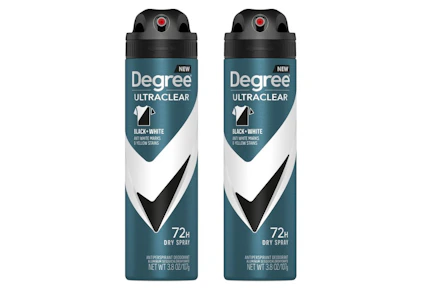 2 Degree Dry Spray Deodorants