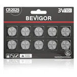 CR2025 Lithium Coin Battery 10-Pack
