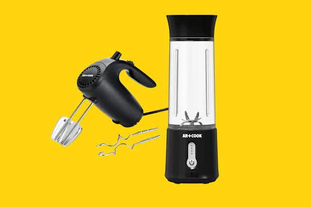 Art and Cook Kitchen Gadgets at Macy's: $16 Hand Mixer and Portable Blender card image
