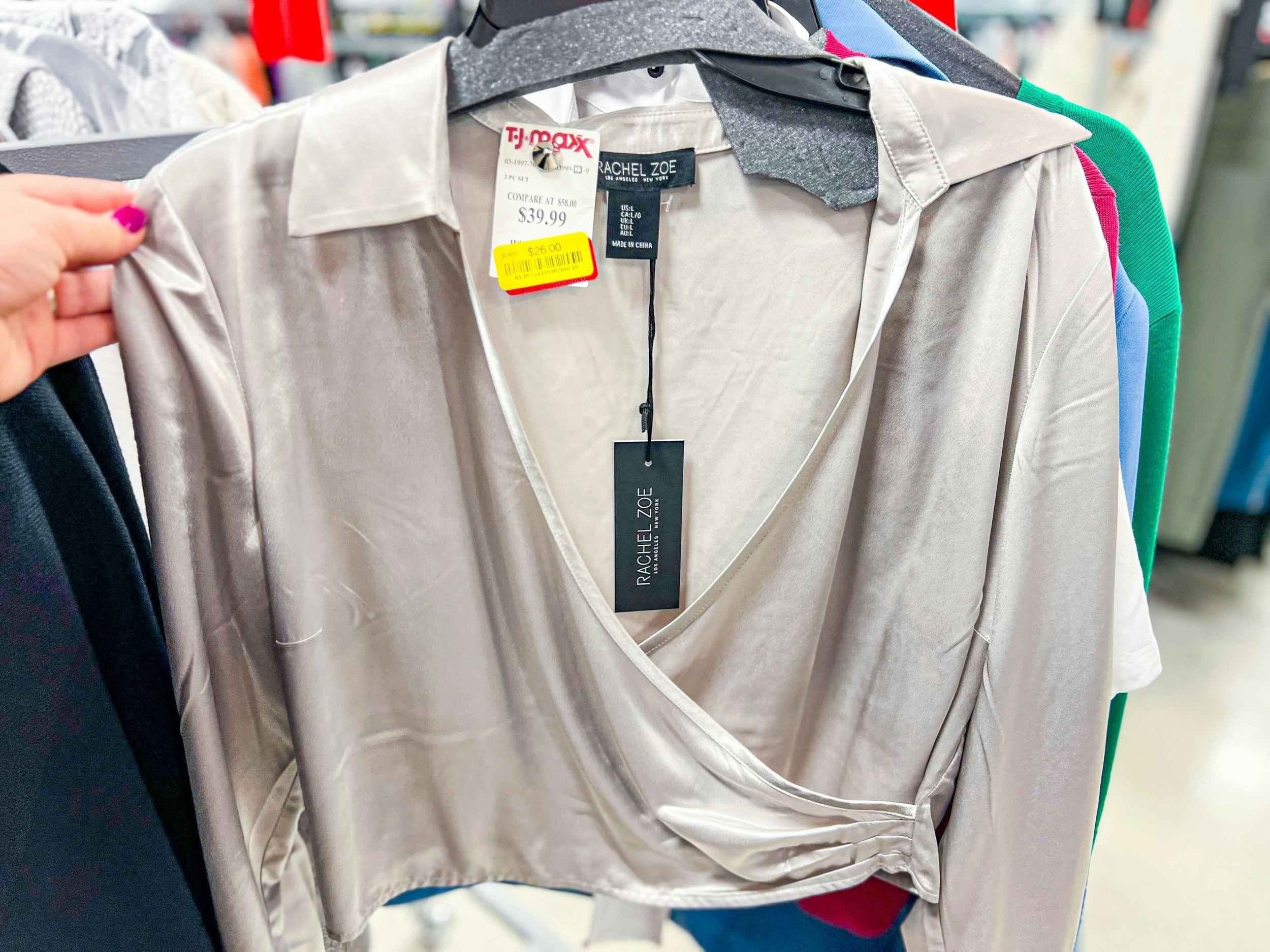 clearance with yellow sticker at TJMaxx