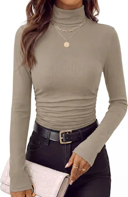 PRETTYGARDEN Women's Turtleneck Top