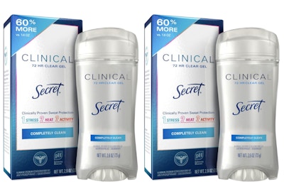 2 Secret Clinical Deodorants