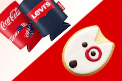 target event levis and coke coozie freebie