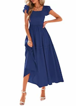 Women's Smocked Midi Dress