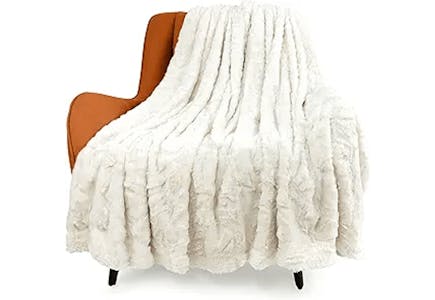 Faux Fur Throw Blanket