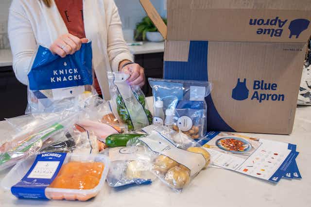 Blue Apron Meal Kits, Starting at $2.80 per Serving Shipped card image