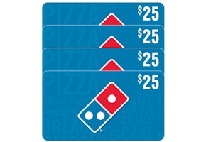 Domino's $25 eGift Card 4-Pack ($100)