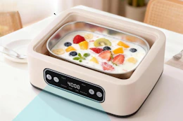 yogurt being made with fruit