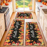 Pauwer 3-Piece Kitchen Rug Set